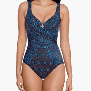 Miraclesuit Romani Criss Cross Escape One Piece Swimsuit